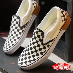 New! Vans classic slip-on Gum block (checkerboard)